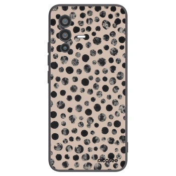Picasee Vivo V23 5G Hülle - Schwarzes Silikon - Dots