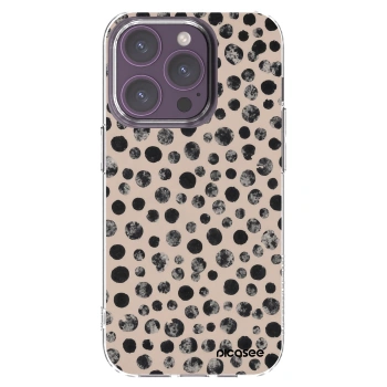 Picasee Apple iPhone 14 Pro Hülle - Transparentes Silikon - Dots