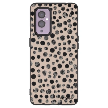 Picasee OnePlus 9 Hülle - Schwarzes Silikon - Dots