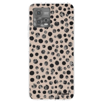 Picasee Motorola Moto G72 Hülle - Transparentes Silikon - Dots