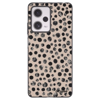 Picasee Xiaomi Redmi Note 12 Pro+ 5G Hülle - Schwarzes Silikon - Dots