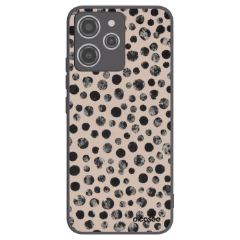 Picasee Xiaomi Redmi 12 4G Hülle - Schwarzes Silikon - Dots
