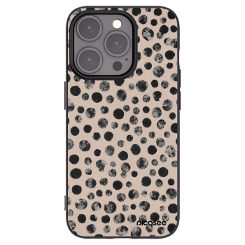 Picasee Apple iPhone 15 Pro Hülle - Schwarzes Silikon - Dots
