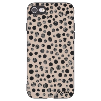 Picasee Apple iPhone 7 Hülle - Schwarzes Silikon - Dots