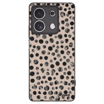 Picasee Xiaomi Redmi Note 13 4G Hülle - Schwarzes Silikon - Dots