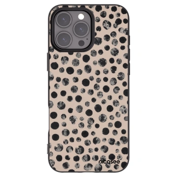 Picasee Apple iPhone 16 Pro Max Hülle - Schwarzes Silikon - Dots
