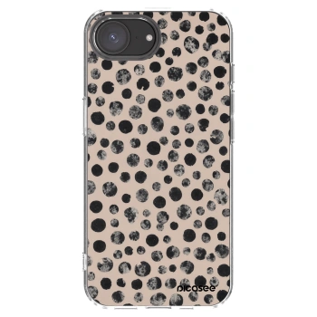 Picasee Apple iPhone 16e Hülle - Transparentes Silikon - Dots