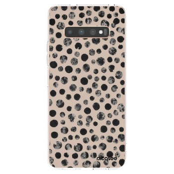 Picasee Samsung Galaxy S10 Plus G975 Hülle - Transparentes Silikon - Dots
