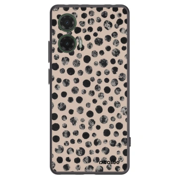Picasee Motorola Moto G35 5G Hülle - Schwarzes Silikon - Dots