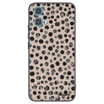 Picasee Motorola Moto G34 5G Hülle - Schwarzes Silikon - Dots