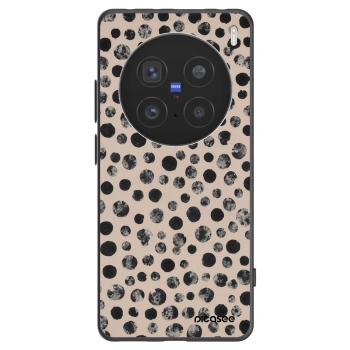 Picasee Vivo X200 Pro Hülle - Schwarzes Silikon - Dots