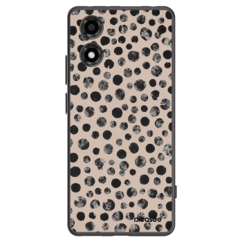 Picasee Motorola Moto E14 Hülle - Schwarzes Silikon - Dots