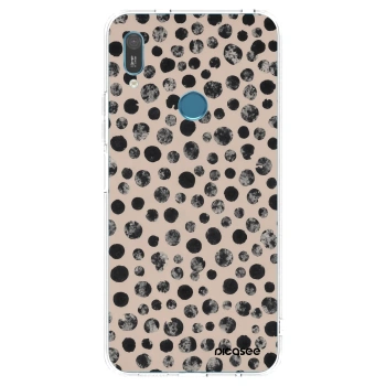 Picasee Huawei Y6 2019 Hülle - Transparentes Silikon - Dots