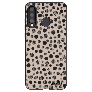 Picasee Huawei P30 Lite Hülle - Schwarzes Silikon - Dots
