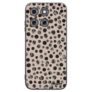 Picasee Motorola Moto G77 Hülle - Schwarzes Silikon - Dots