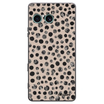 Picasee Sony Xperia 10 VII Hülle - Schwarzes Silikon - Dots