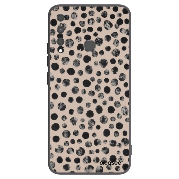 Picasee Huawei P40 Lite E Hülle - Schwarzes Silikon - Dots