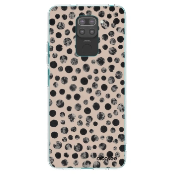 Picasee Xiaomi Redmi Note 9 Hülle - Schwarzes Silikon - Dots