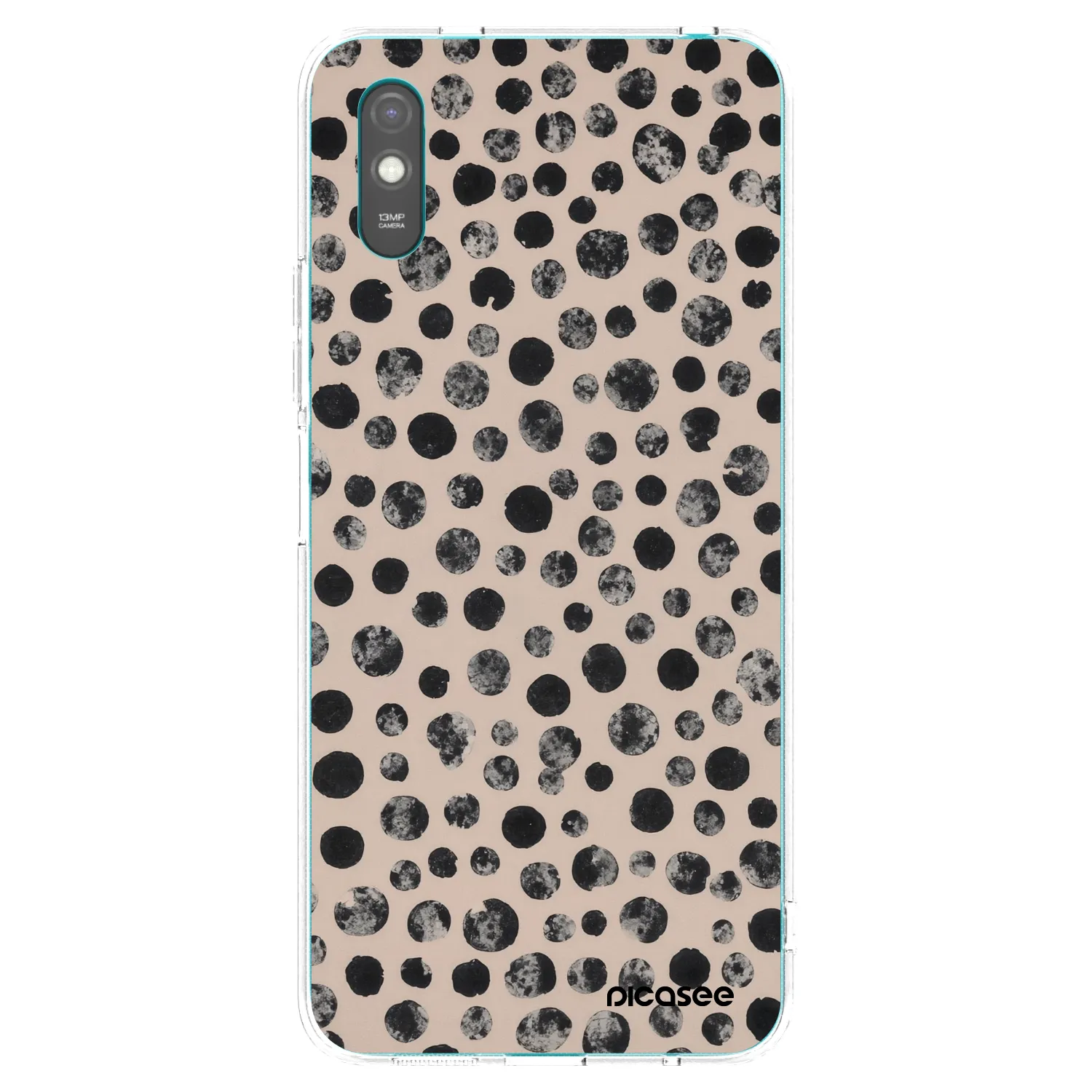 Picasee Xiaomi Redmi 9A Hülle - Transparentes Silikon - Dots