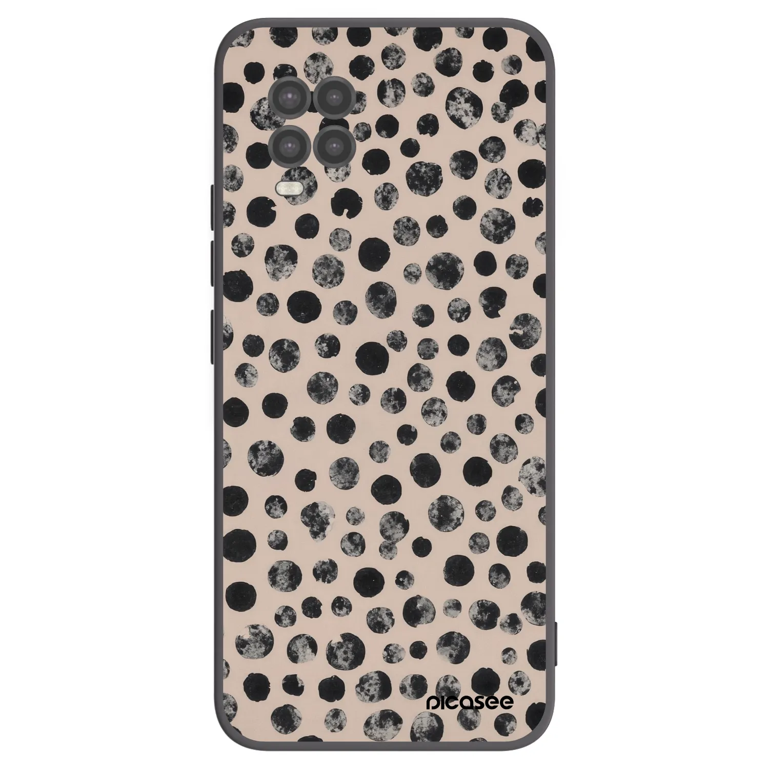 Picasee Xiaomi Mi 10 Lite Hülle - Schwarzes Silikon - Dots