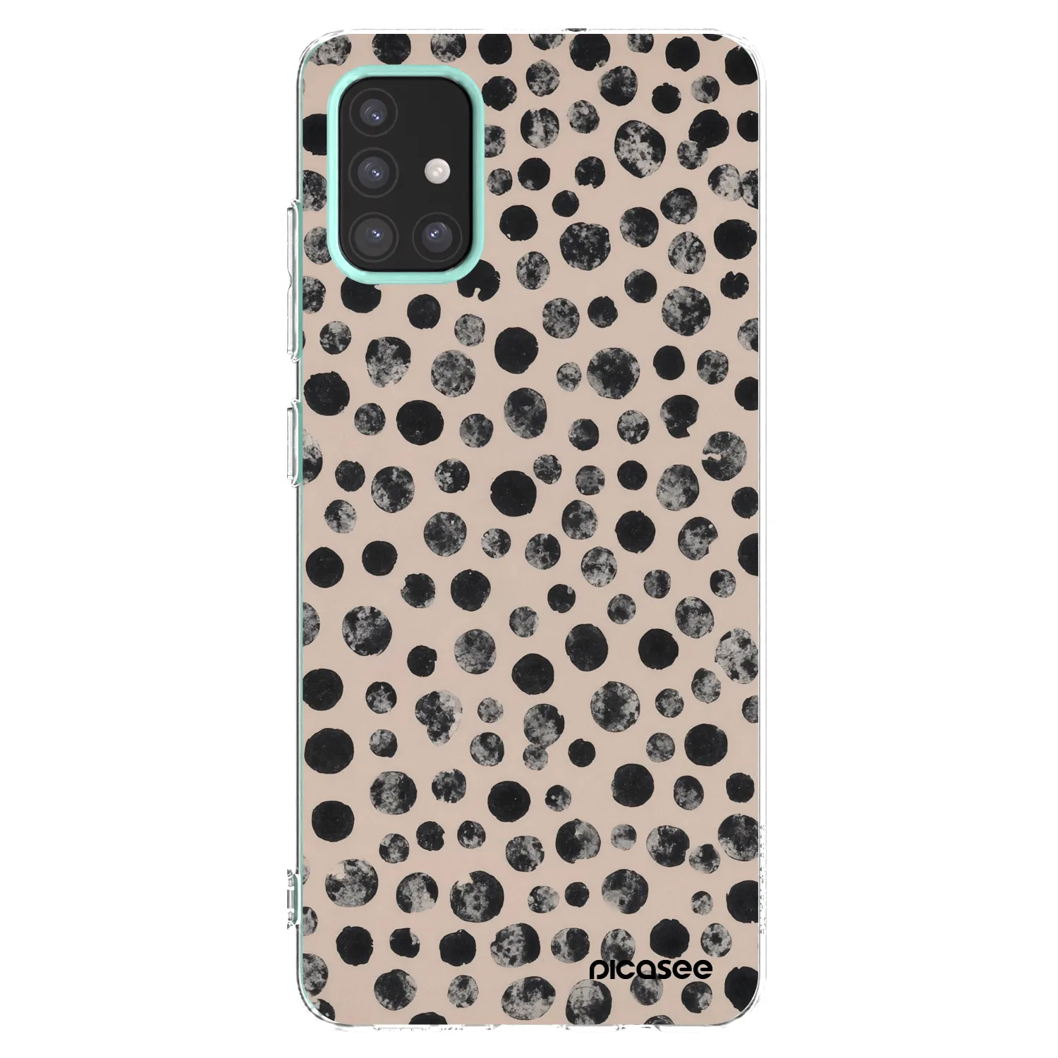 Picasee Samsung Galaxy M31s Hülle - Transparentes Silikon - Dots