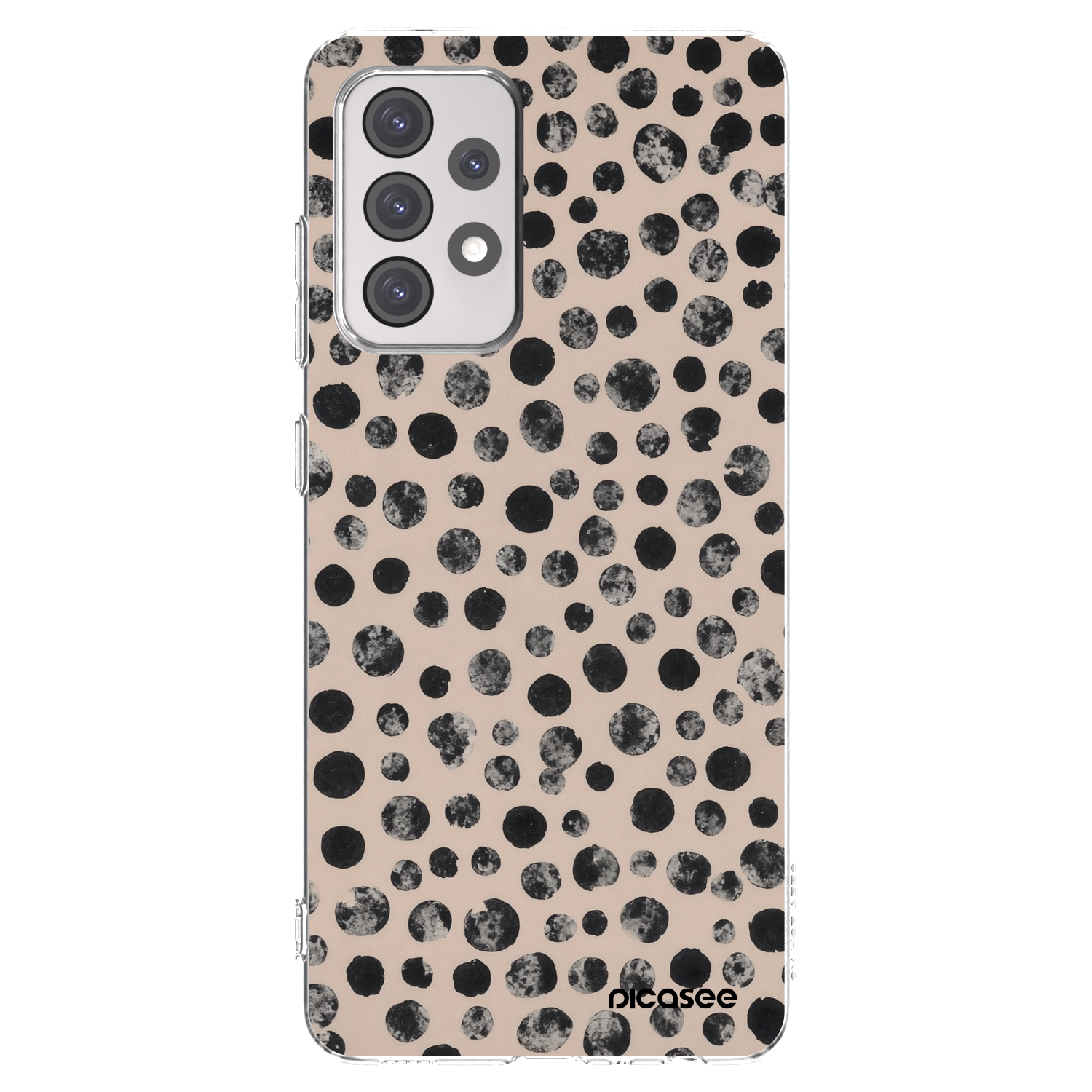 Picasee Samsung Galaxy A52 5G A525F Hülle - Transparentes Silikon - Dots