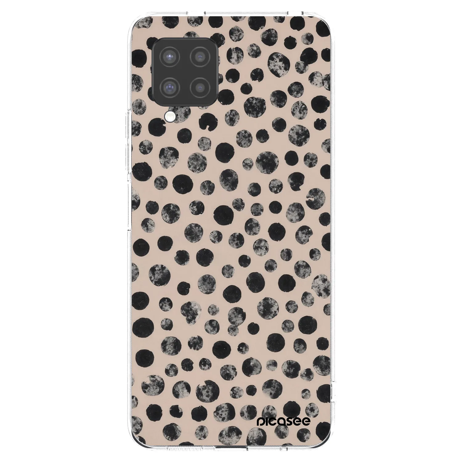 Picasee Samsung Galaxy A42 A426B Hülle - Transparentes Silikon - Dots