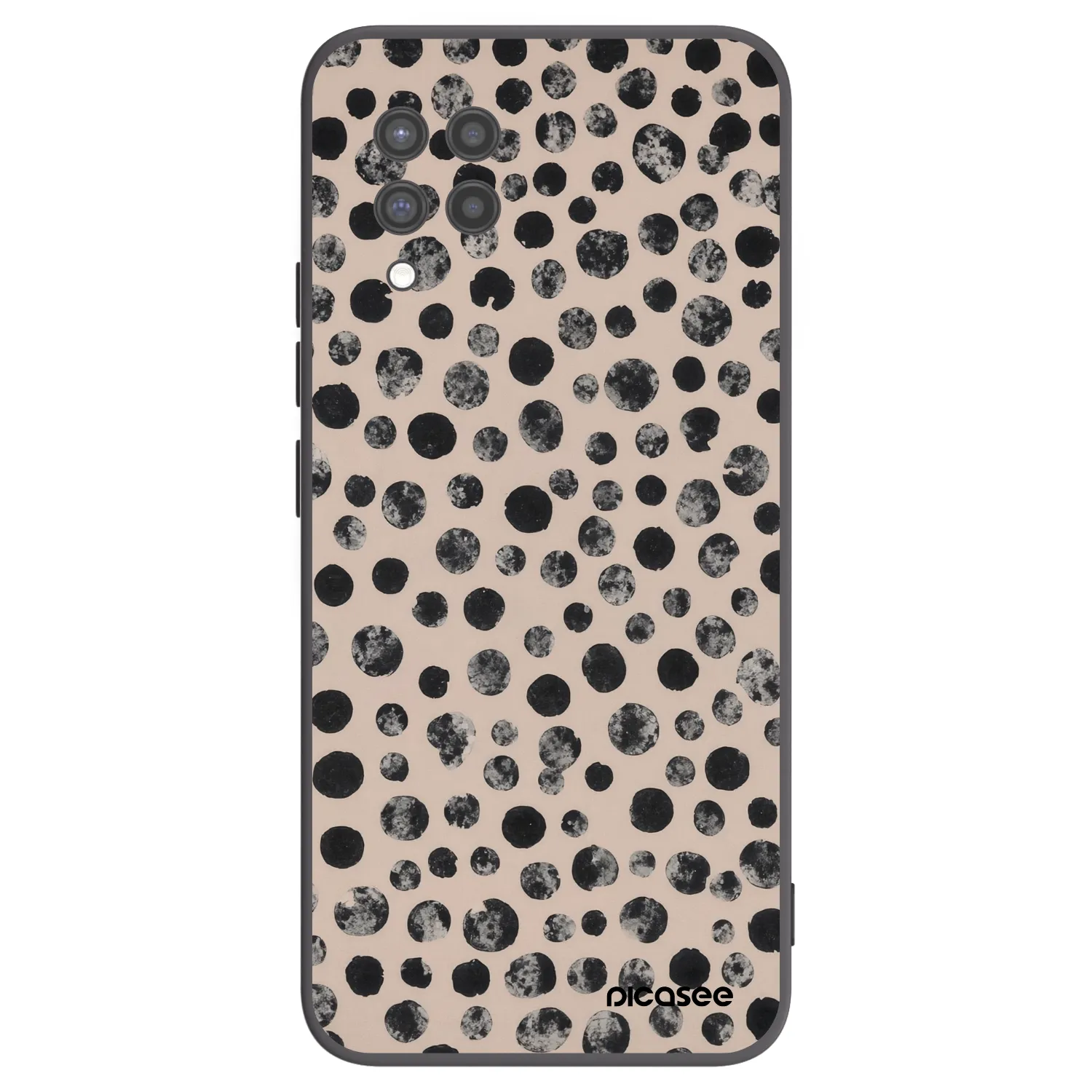 Picasee Samsung Galaxy A42 A426B Hülle - Schwarzes Silikon - Dots