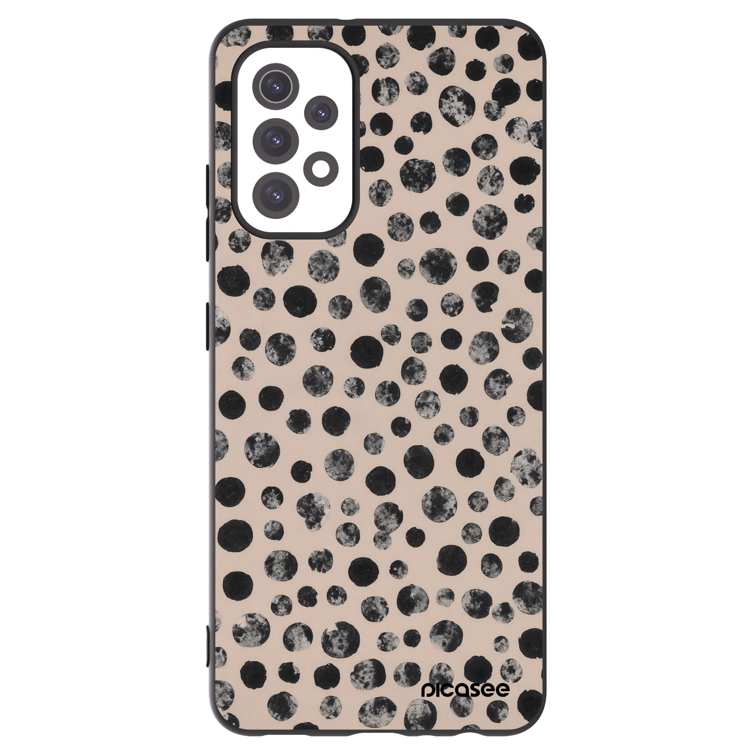 Picasee Samsung Galaxy A32 5G A326B Hülle - Schwarzes Silikon - Dots