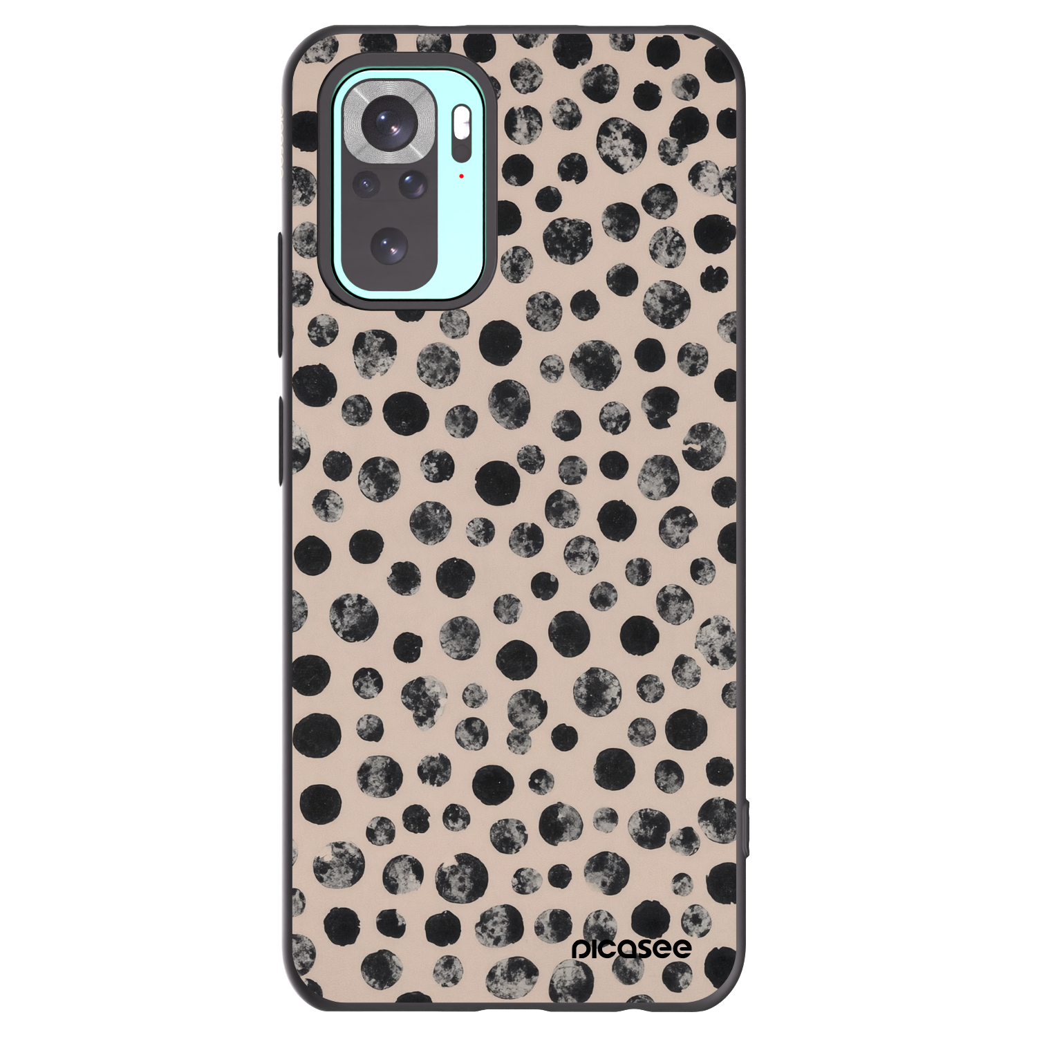 Picasee Xiaomi Redmi Note 10 Pro Hülle - Schwarzes Silikon - Dots
