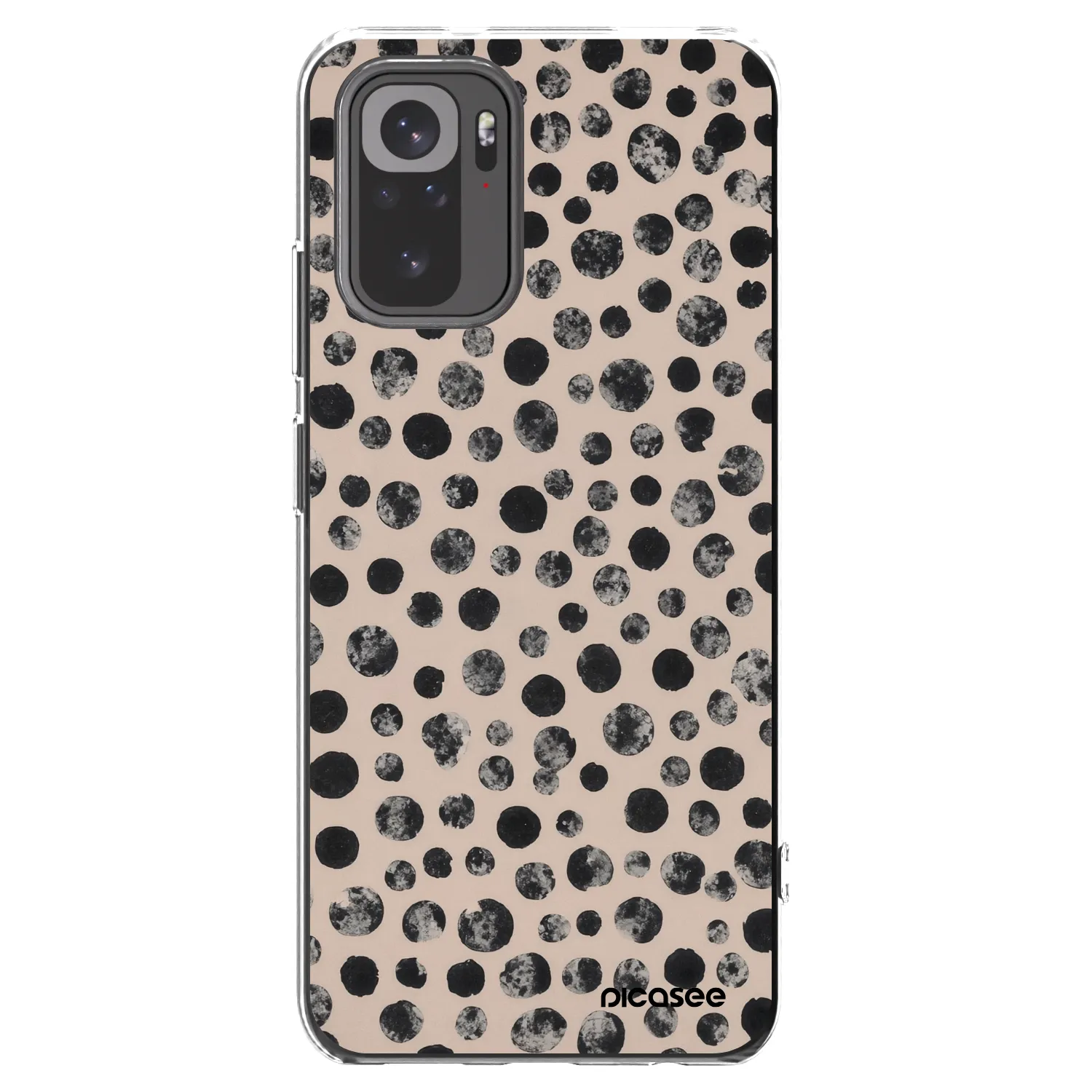 Picasee Xiaomi Redmi Note 10S Hülle - Transparentes Silikon - Dots