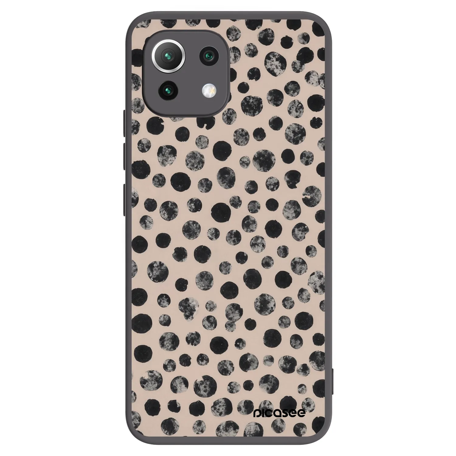 Picasee Xiaomi Mi 11 Lite Hülle - Schwarzes Silikon - Dots