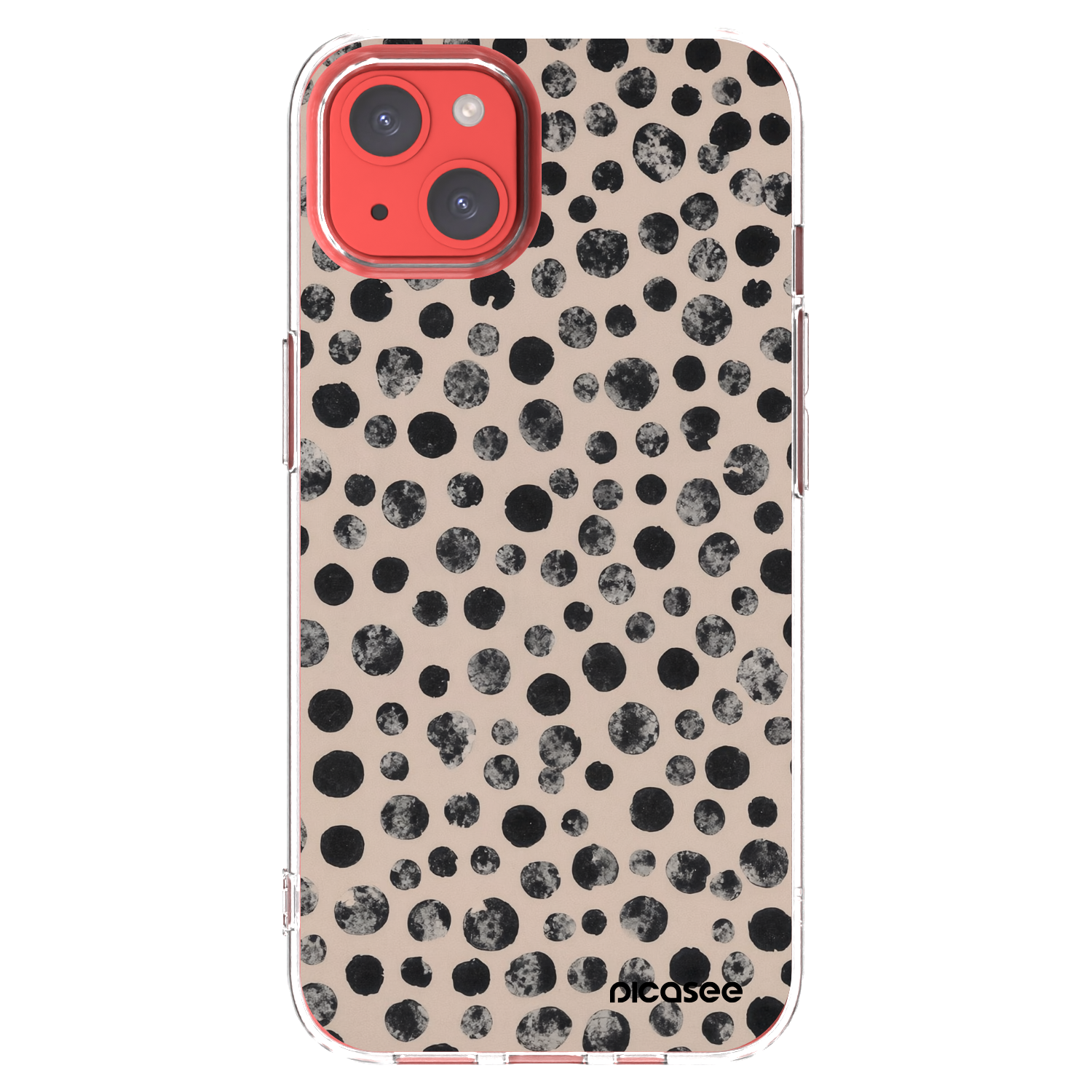 Picasee Apple iPhone 13 Hülle - Transparentes Silikon - Dots