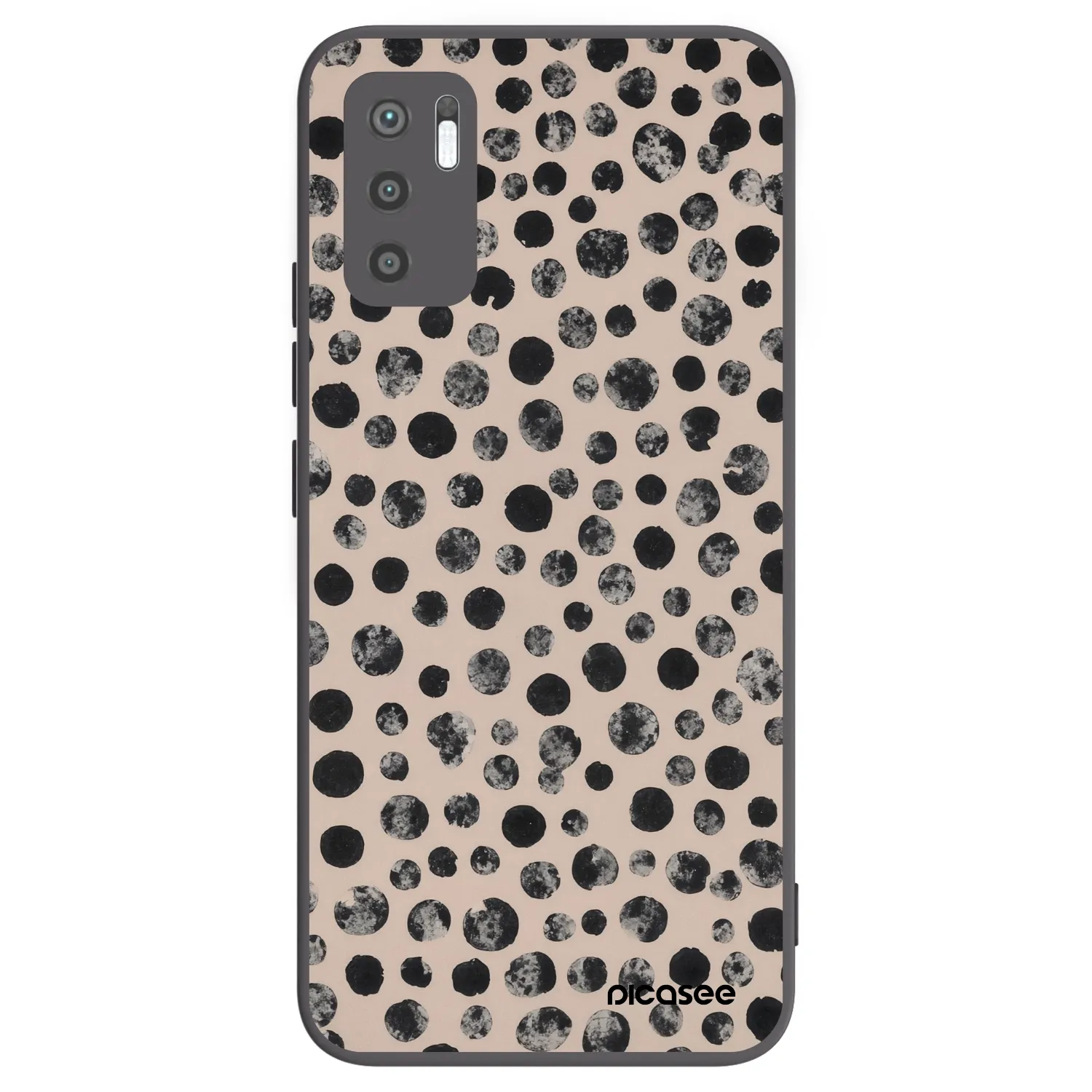 Picasee Xiaomi Redmi Note 10 5G Hülle - Schwarzes Silikon - Dots