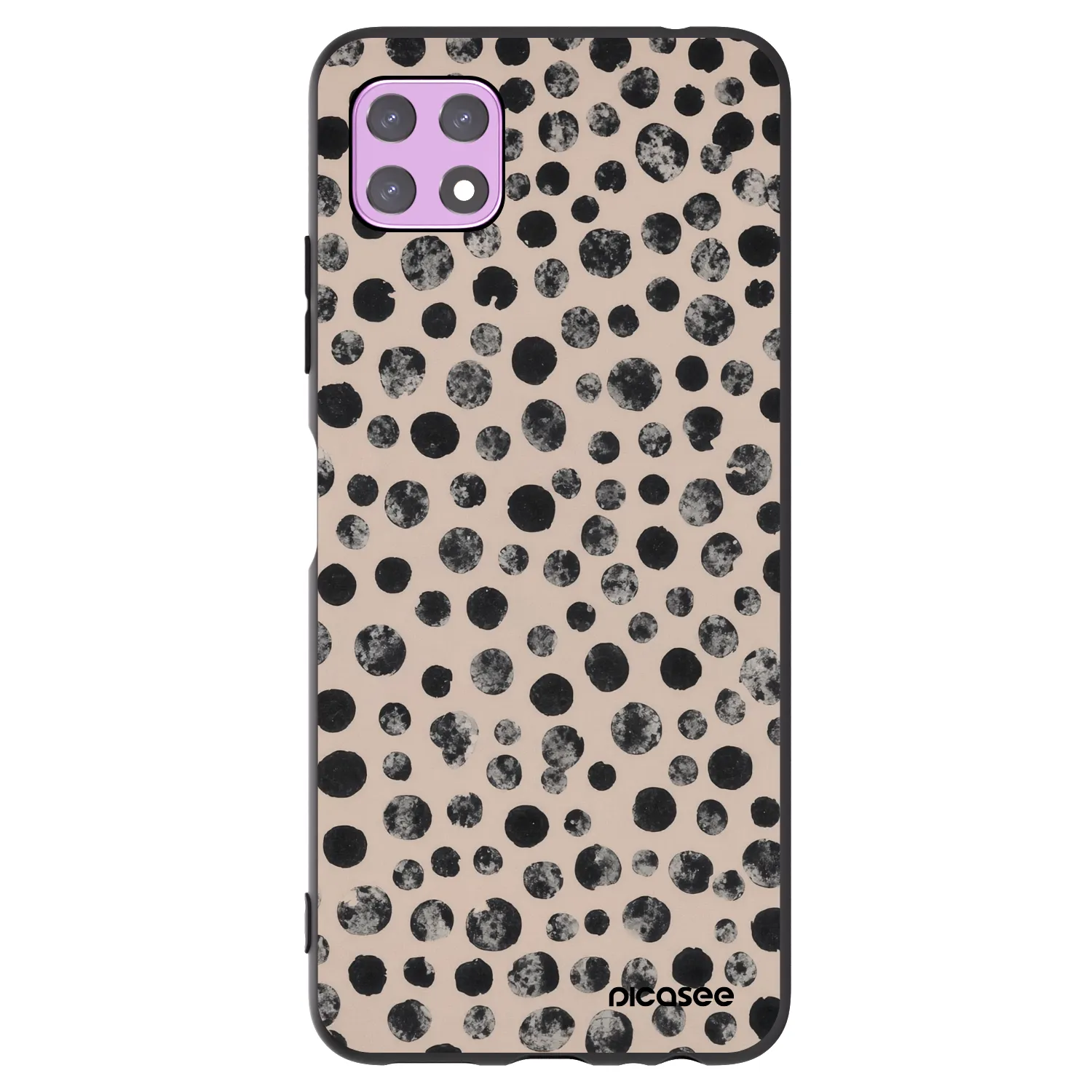 Picasee Samsung Galaxy A22 A226B 5G Hülle - Schwarzes Silikon - Dots