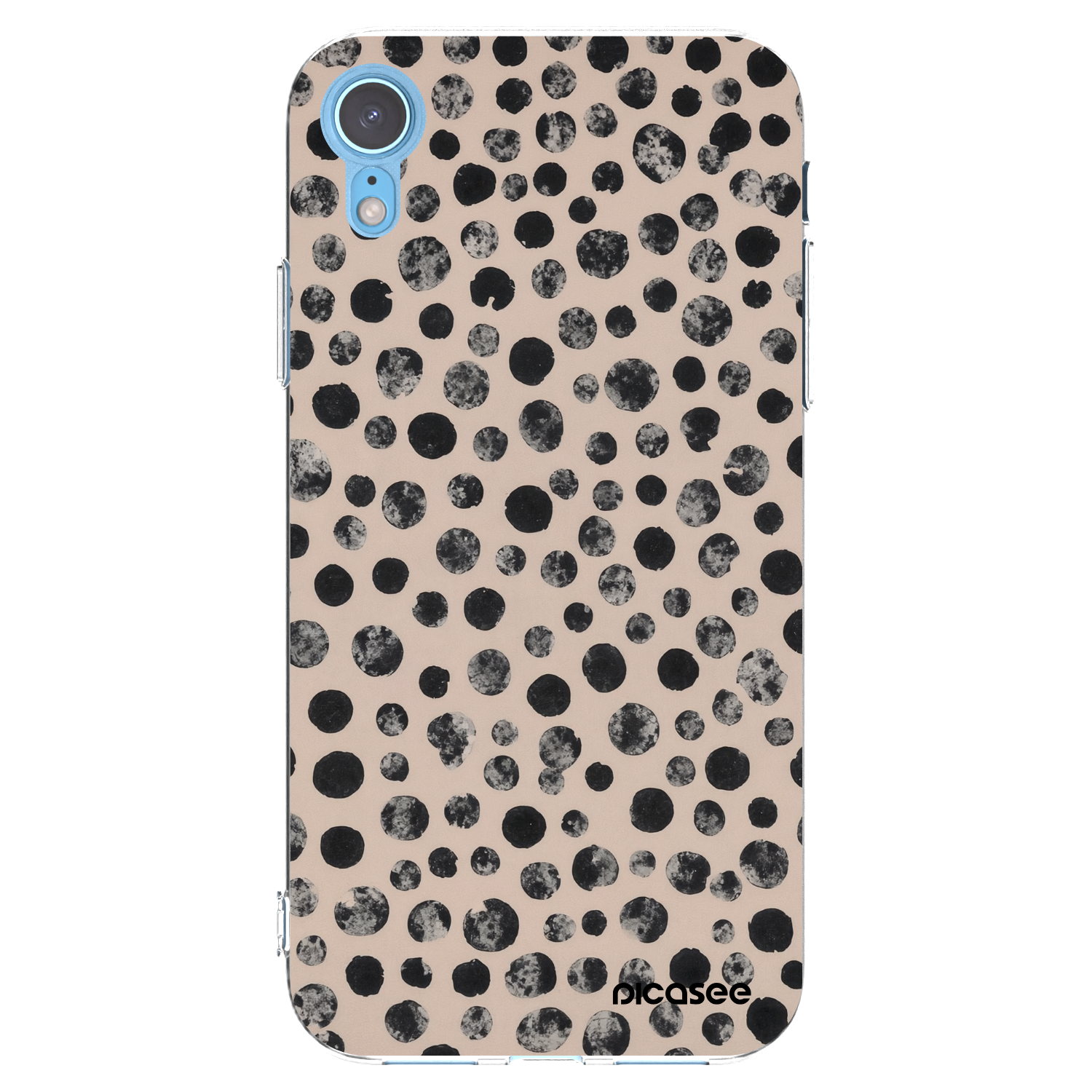 Picasee Apple iPhone XR Hülle - Transparentes Silikon - Dots