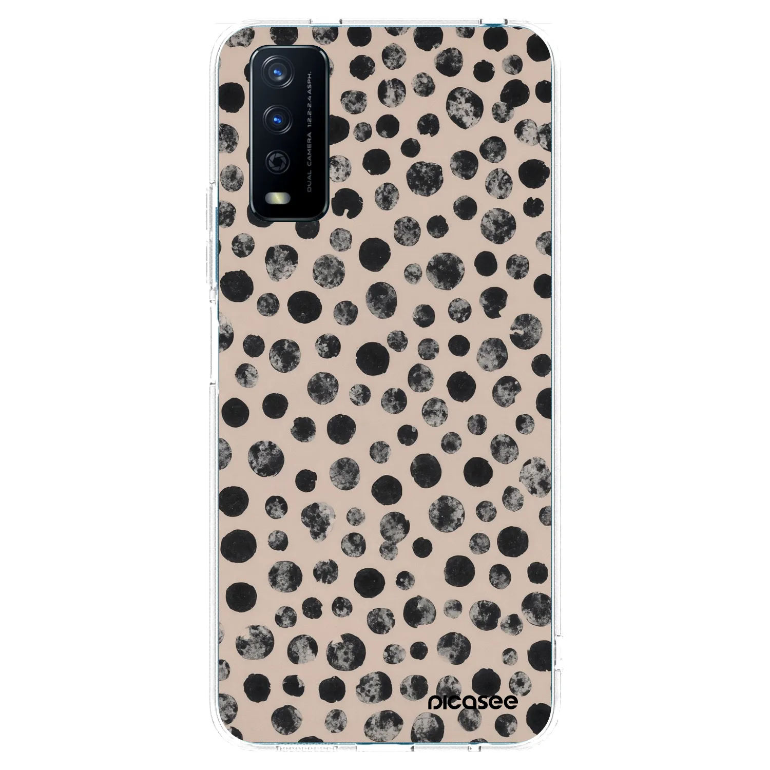 Picasee Vivo Y11s Hülle - Transparentes Silikon - Dots