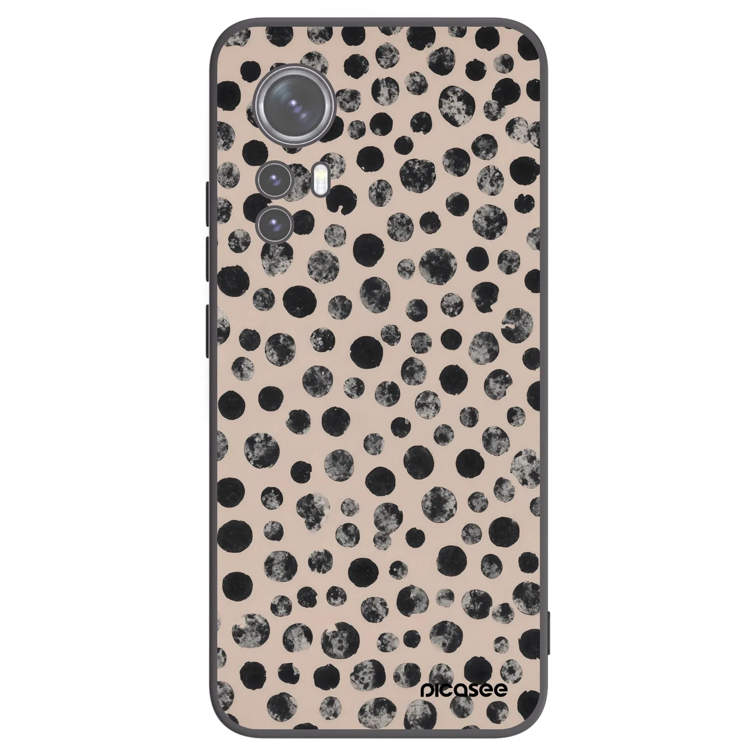 Picasee Xiaomi 12 Hülle - Schwarzes Silikon - Dots