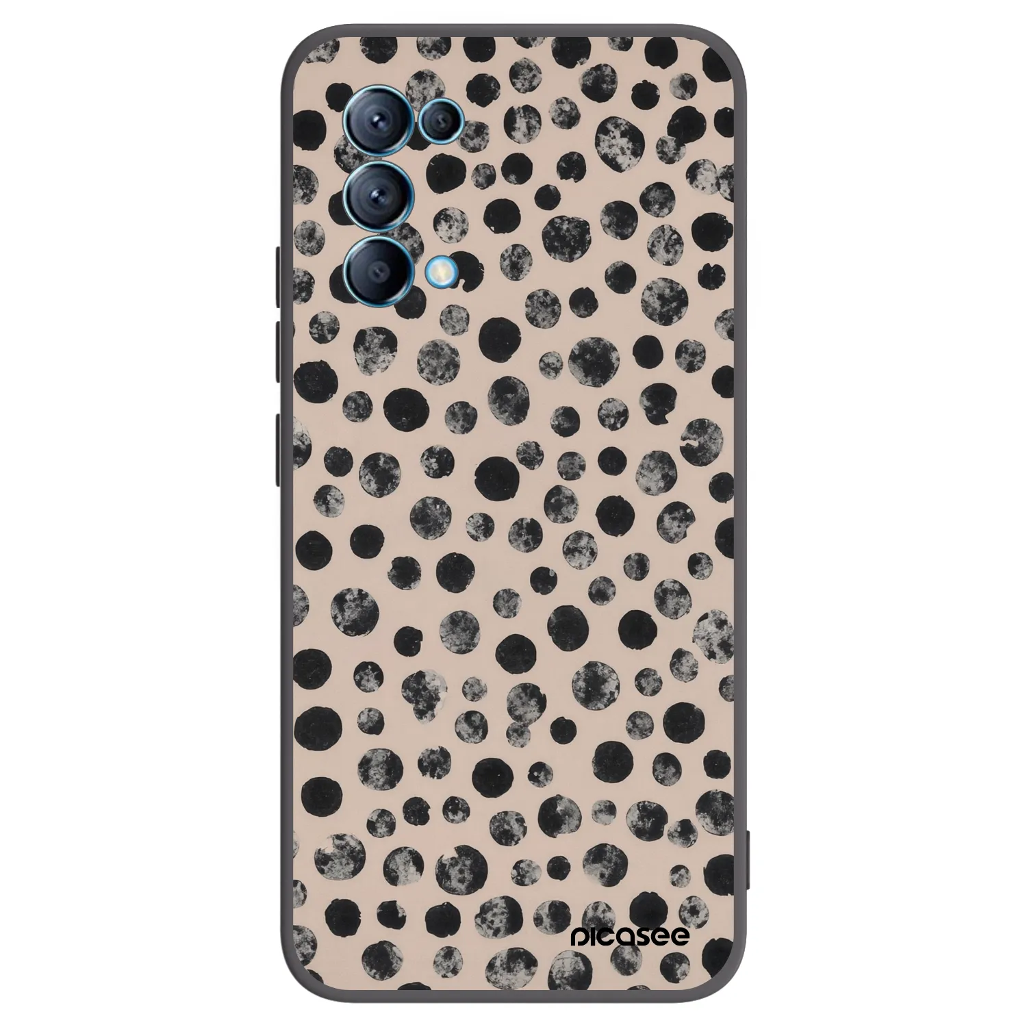 Picasee OPPO Reno 5 5G Hülle - Schwarzes Silikon - Dots