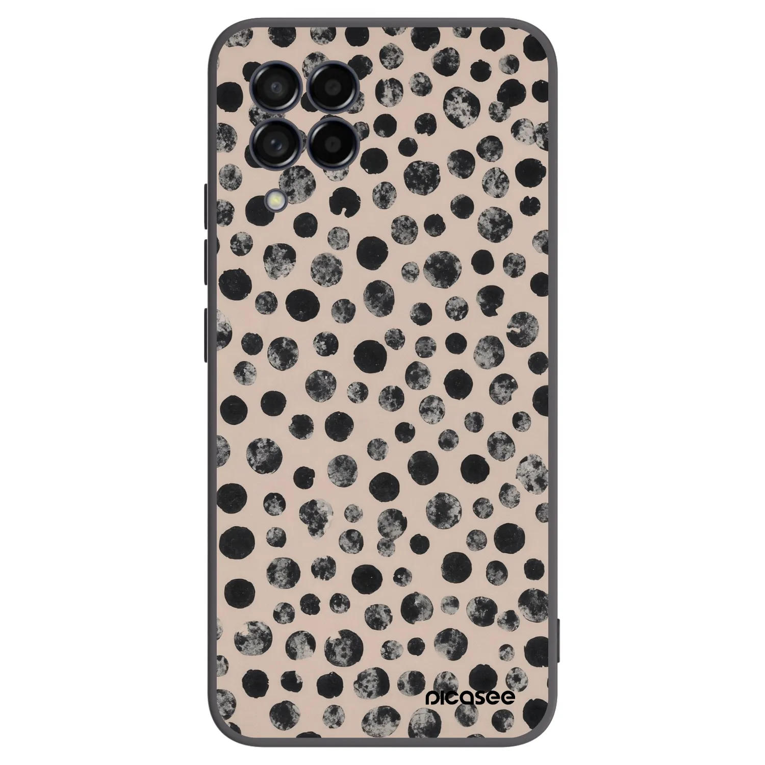 Picasee Samsung Galaxy M53 5G Hülle - Schwarzes Silikon - Dots