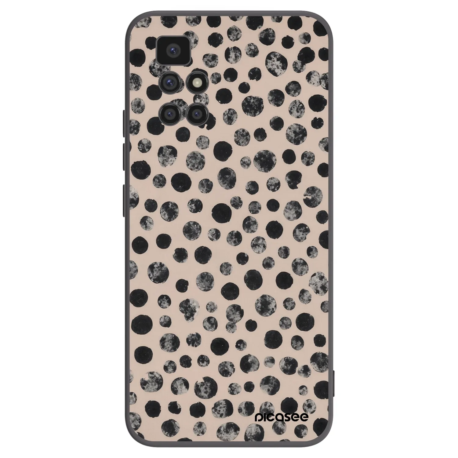 Picasee Xiaomi Redmi 10 (2022) Hülle - Schwarzes Silikon - Dots