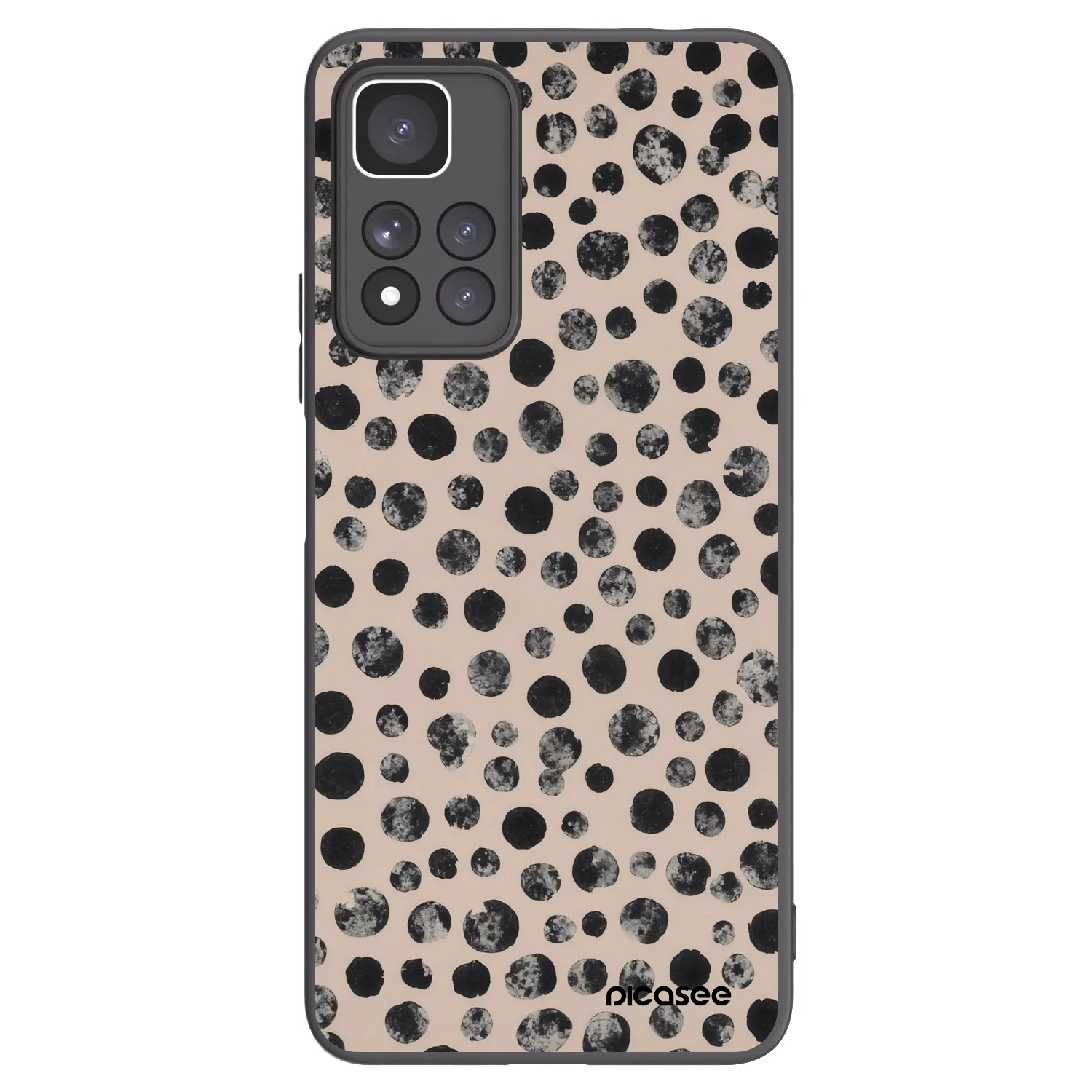 Picasee Xiaomi Redmi Note 11 Pro+ 5G Hülle - Schwarzes Silikon - Dots
