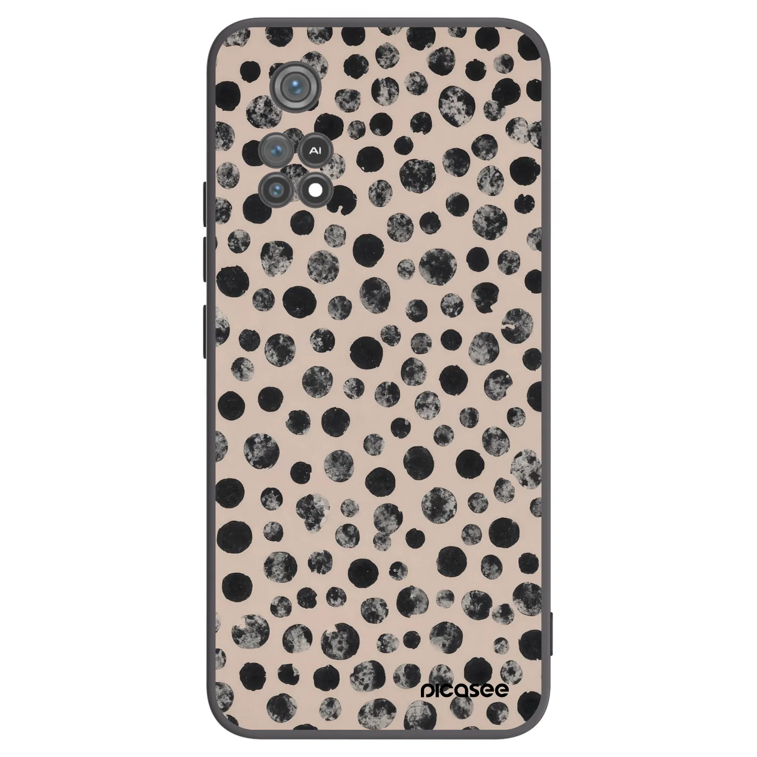 Picasee Xiaomi Poco M4 Pro Hülle - Schwarzes Silikon - Dots
