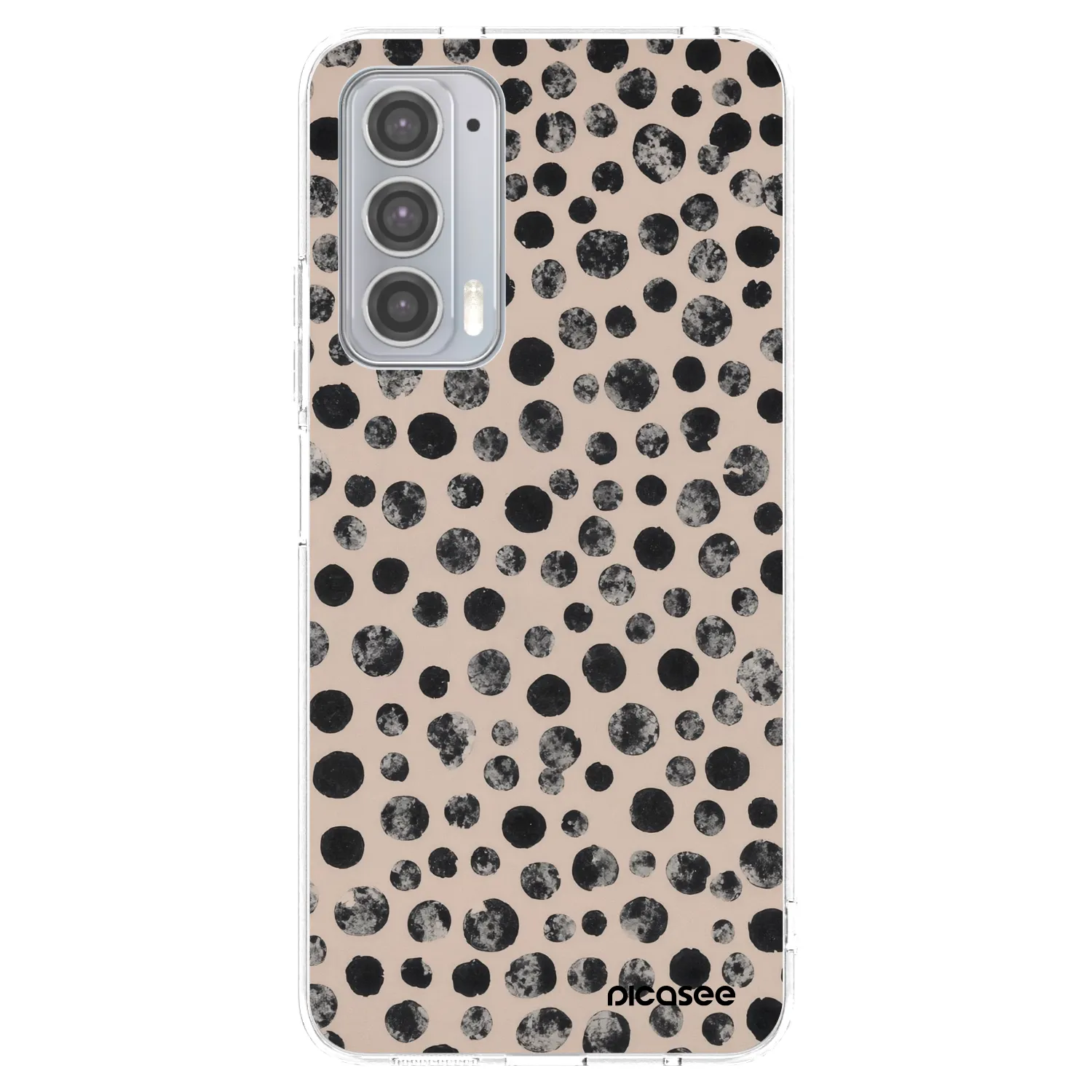 Picasee Motorola Edge 20 Hülle - Transparentes Silikon - Dots