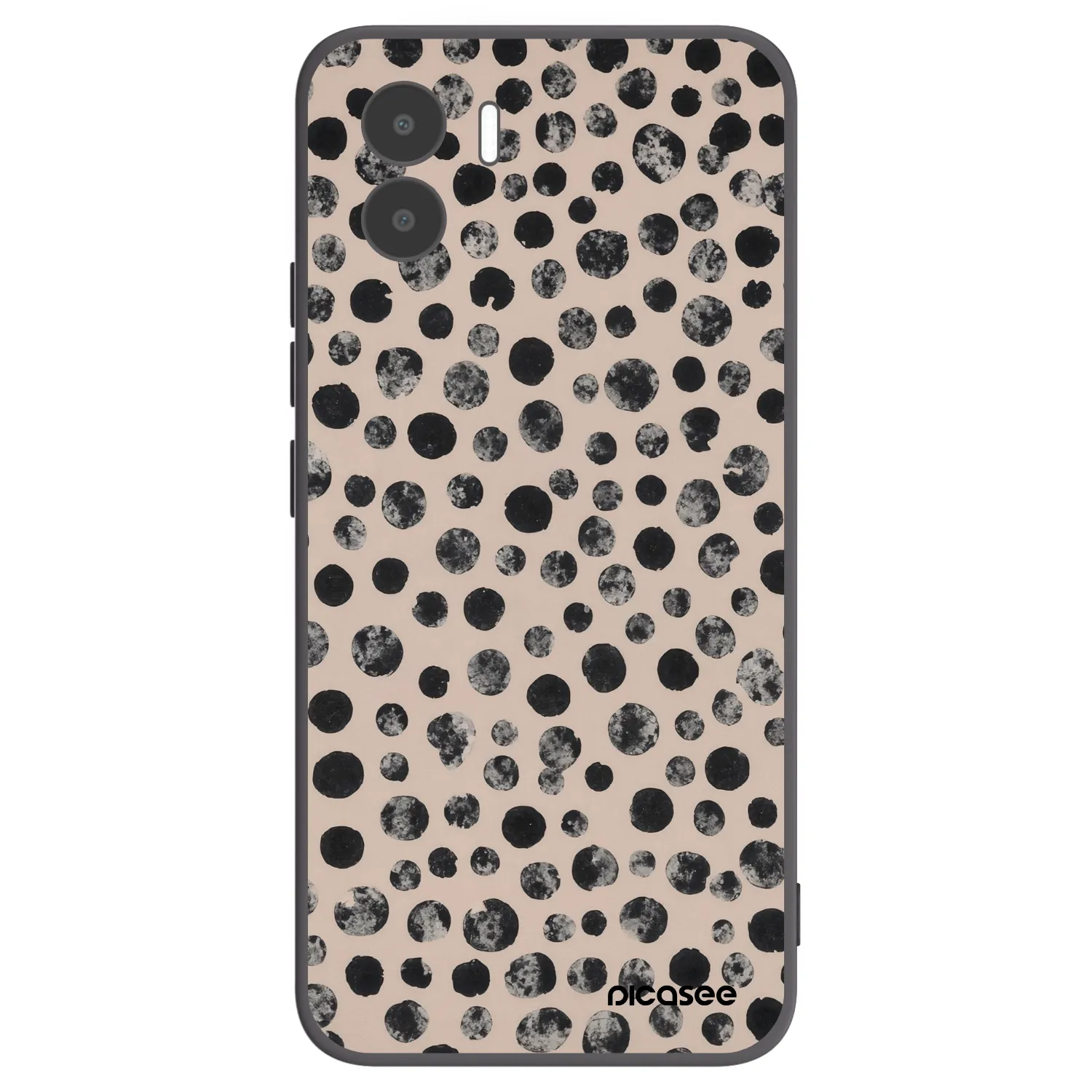 Picasee Xiaomi Redmi A1 Hülle - Schwarzes Silikon - Dots