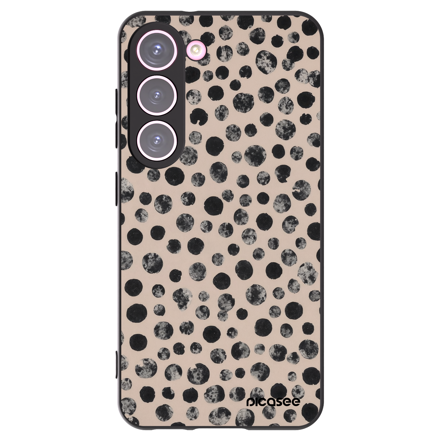 Picasee Samsung Galaxy S23 5G Hülle - Schwarzes Silikon - Dots