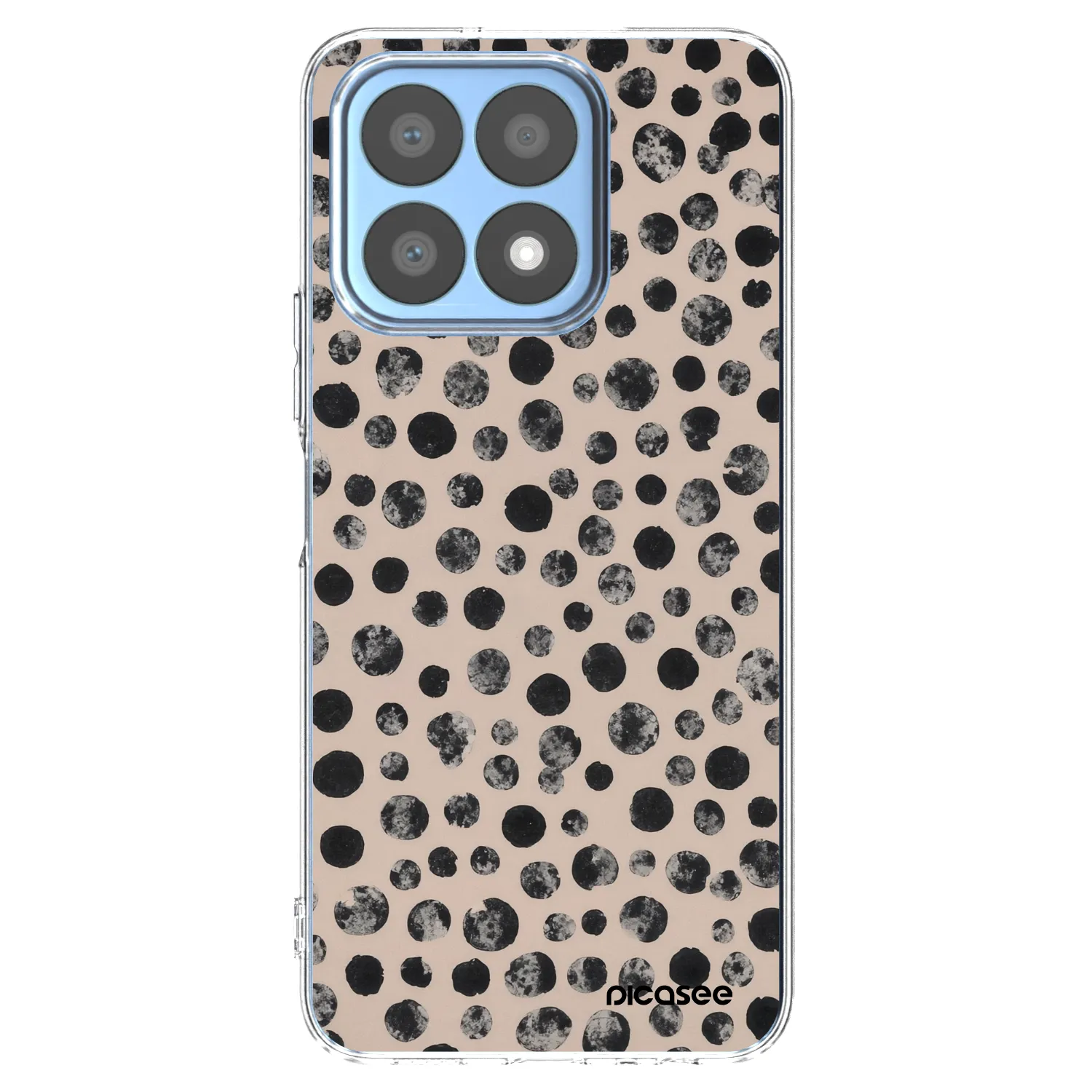 Picasee Honor X8a Hülle - Transparentes Silikon - Dots