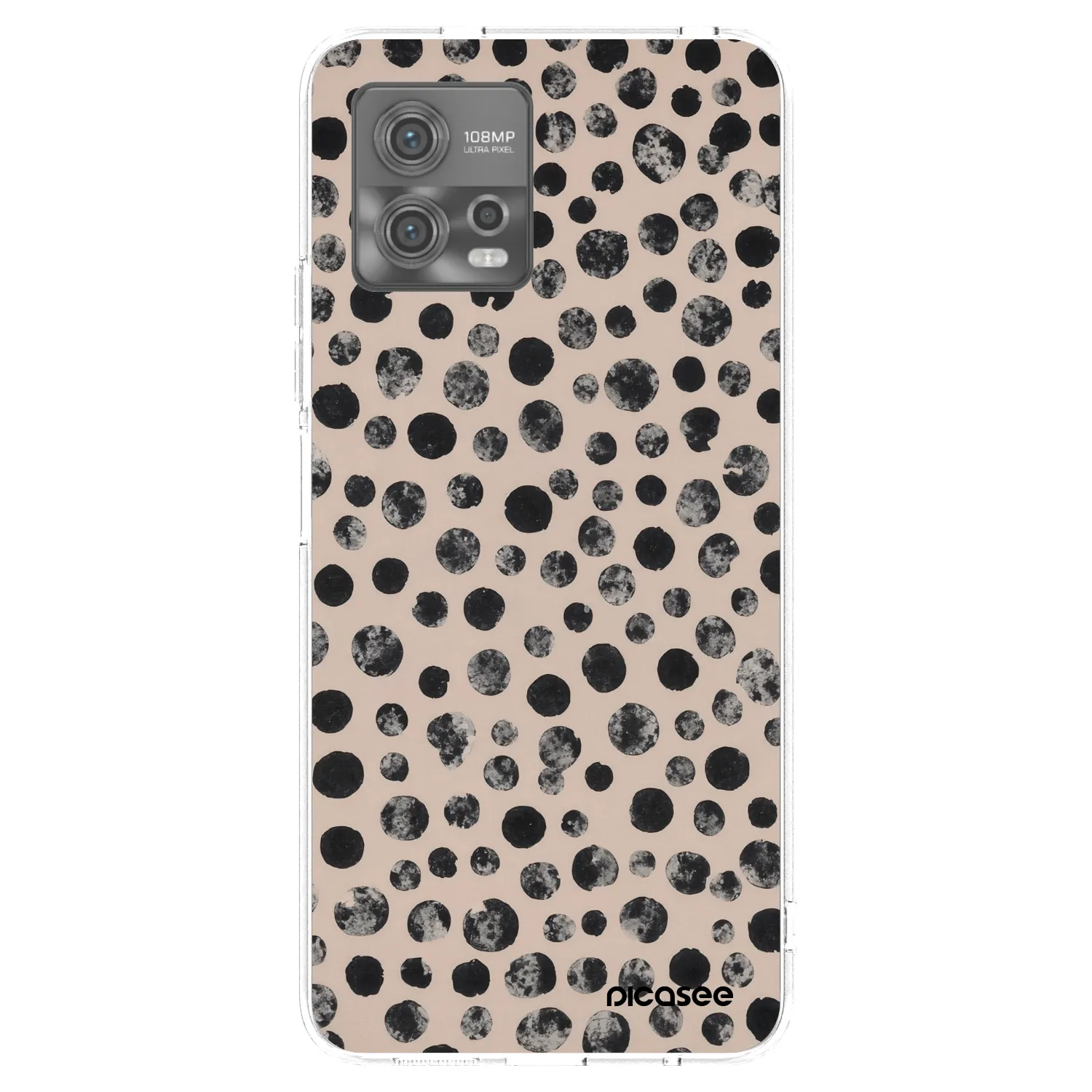 Picasee Motorola Moto G72 Hülle - Transparentes Silikon - Dots