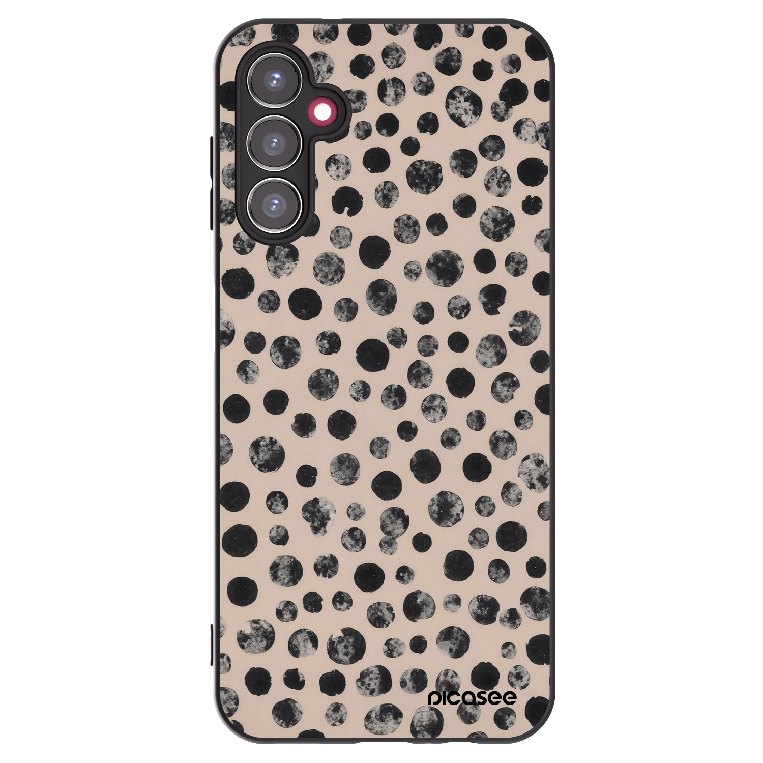Picasee Samsung Galaxy A14 5G A146P Hülle - Schwarzes Silikon - Dots