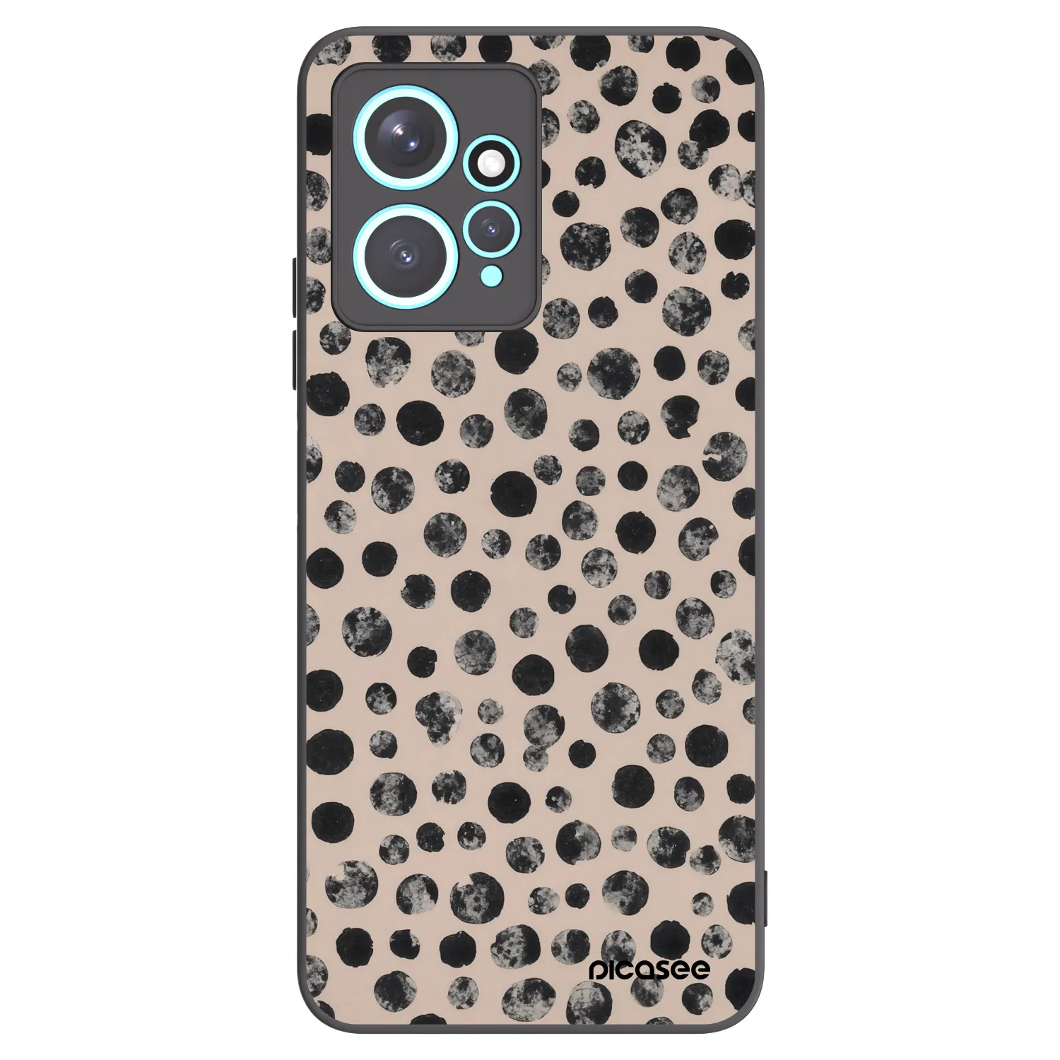 Picasee Xiaomi Redmi Note 12 4G Hülle - Schwarzes Silikon - Dots